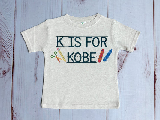K is for....Personalized Name Tees