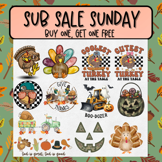 Sub Sale Sunday