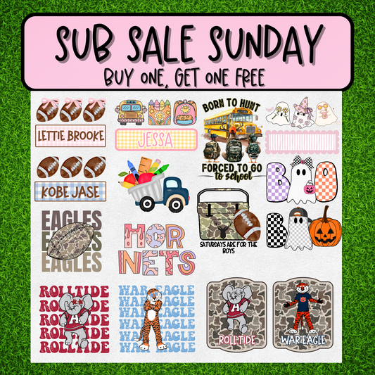 Sub Sale Sunday